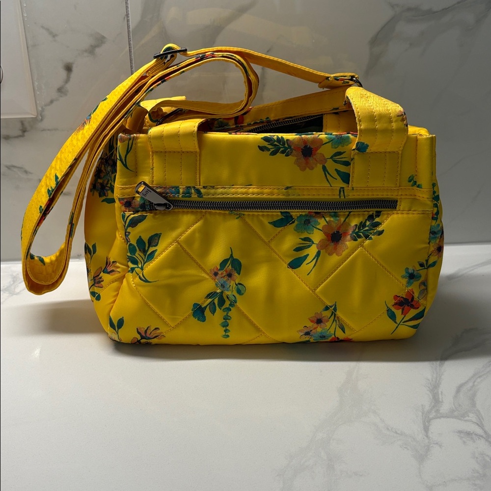 Lug Jitterbug yellow floral purse NWOT - Picture 3 of 7